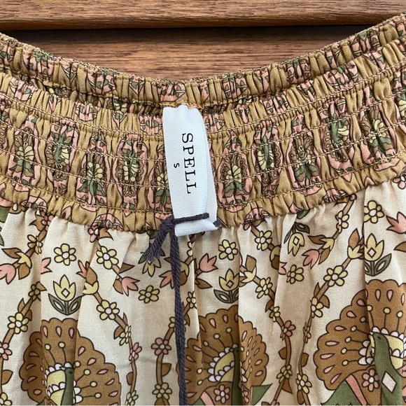 NWT Spell Chateau Maxi Skirt in Champagne size S - Picture 6 of 9